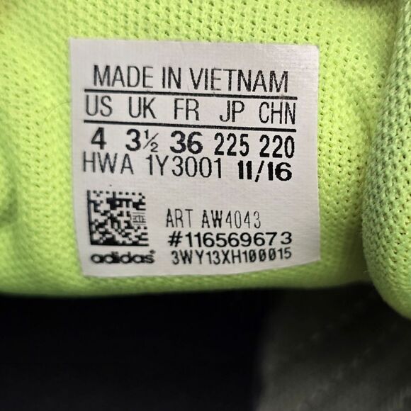 Adidas Big Kids 4Y Neo Cloudfoam Race K Lime Green Sneakers AW4043 - Picture 9 of 16